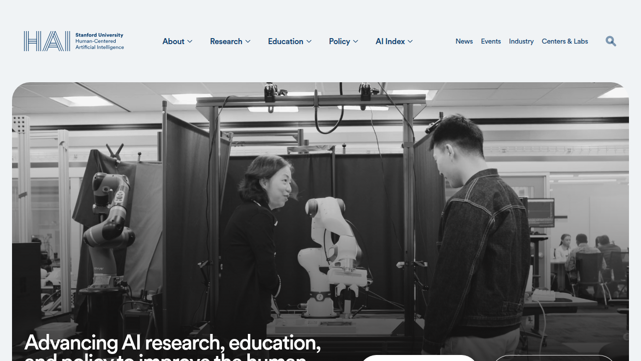 The Stanford Human-Centered AI (HAI) Institute provides research and reports on AI trends and impact.