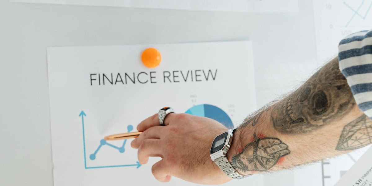 An individual actively analyzing market data to identify key trends and opportunities.
