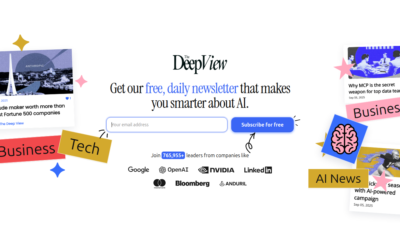 Sign up for The Deep View Newsletter to get daily AI insights.