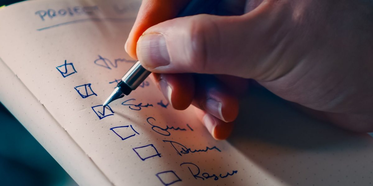 A project manager reviewing a complex workflow, representing the operational application of AI systems.