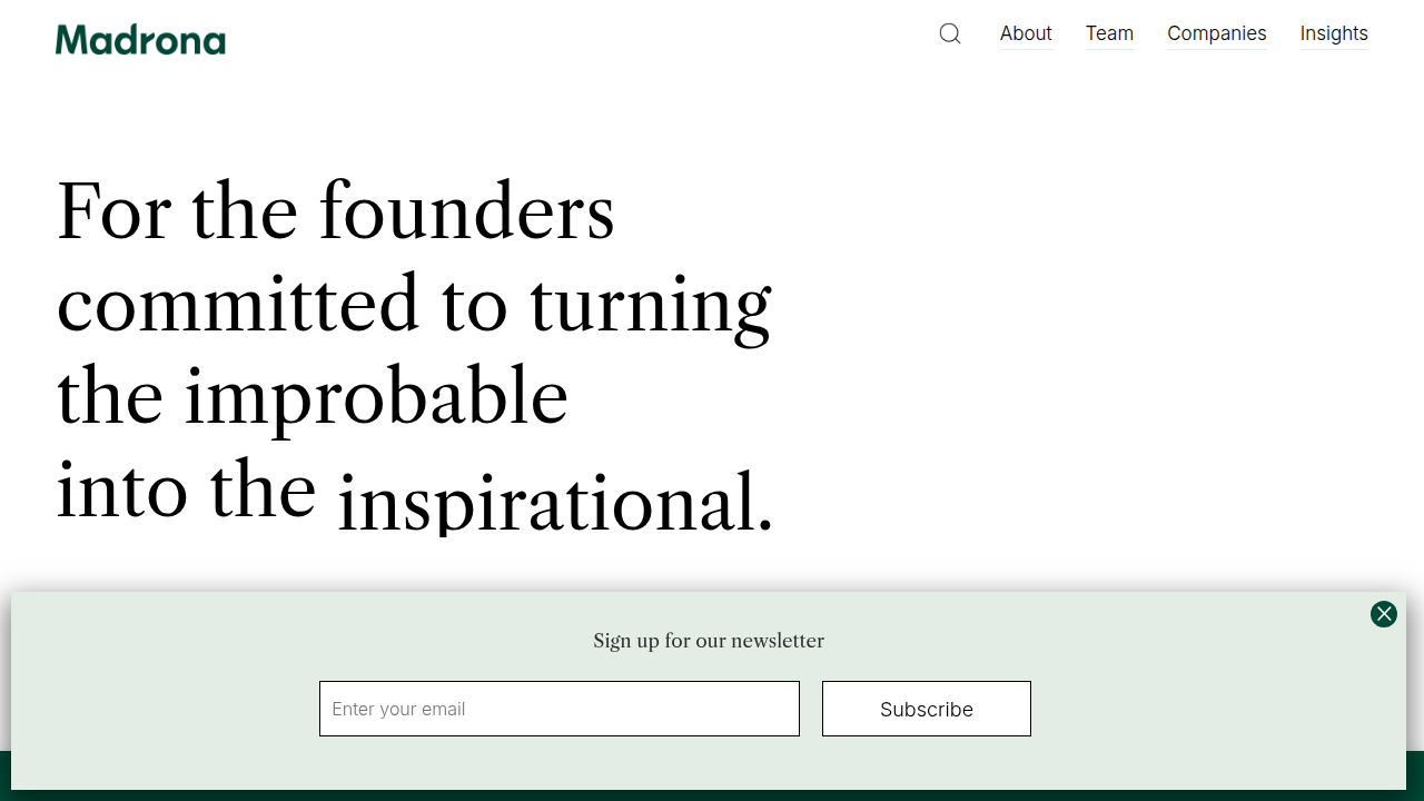 Explore Madrona Venture Group's website, highlighting their deep roots in the Seattle tech ecosystem and focus on applied AI.