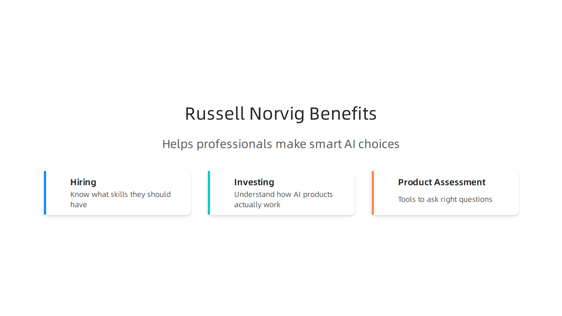 An infographic illustrating how 'Artificial Intelligence: A Modern Approach' by Russell & Norvig supports professionals in various roles.