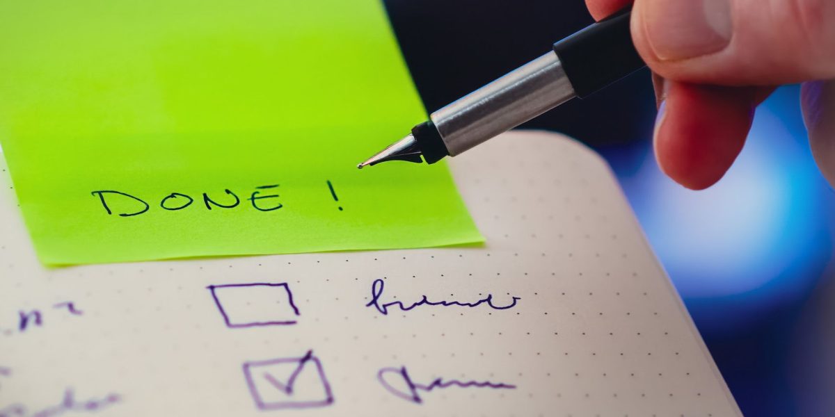An individual effectively managing tasks, symbolizing increased efficiency with AI assistance.