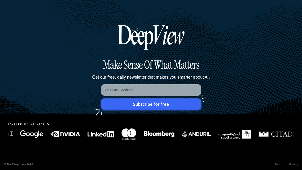 Subscribe to The Deep View for daily updates on the evolving AI ecosystem.