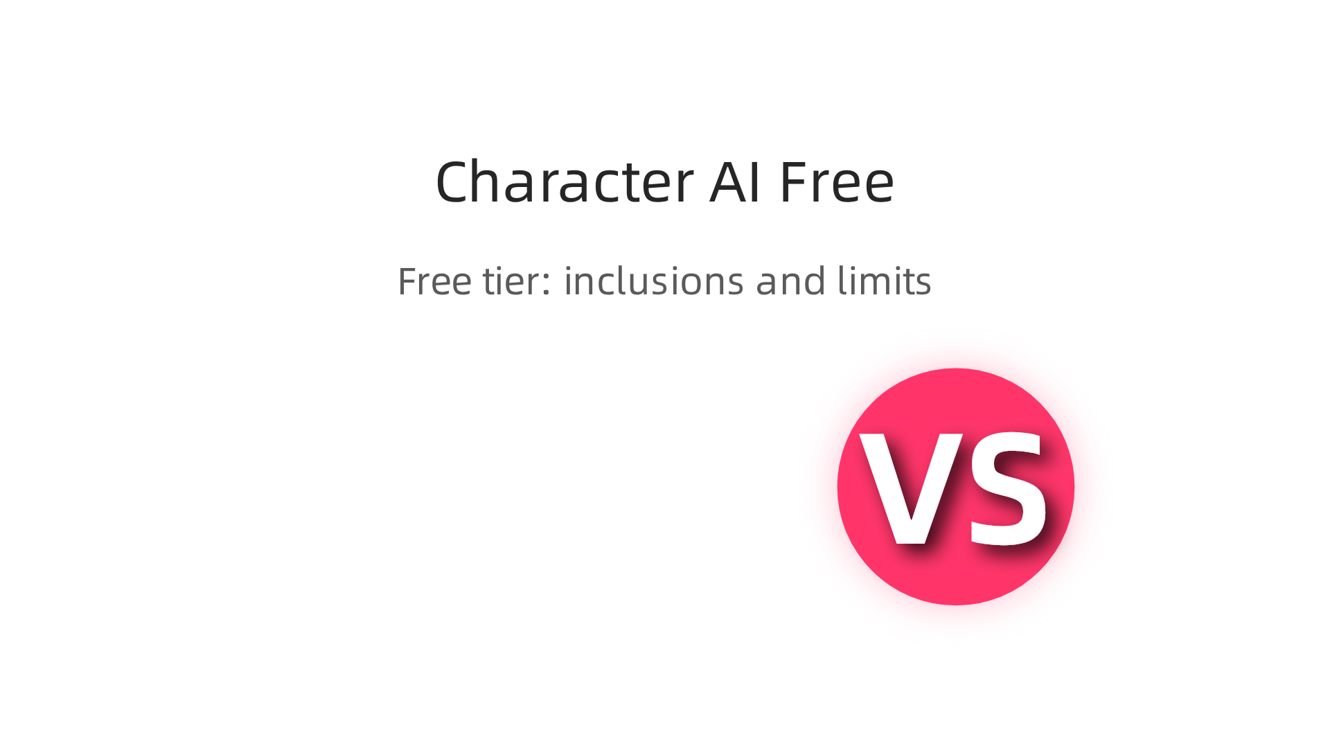 Key features available in the free version of Character AI, highlighting core functionalities.