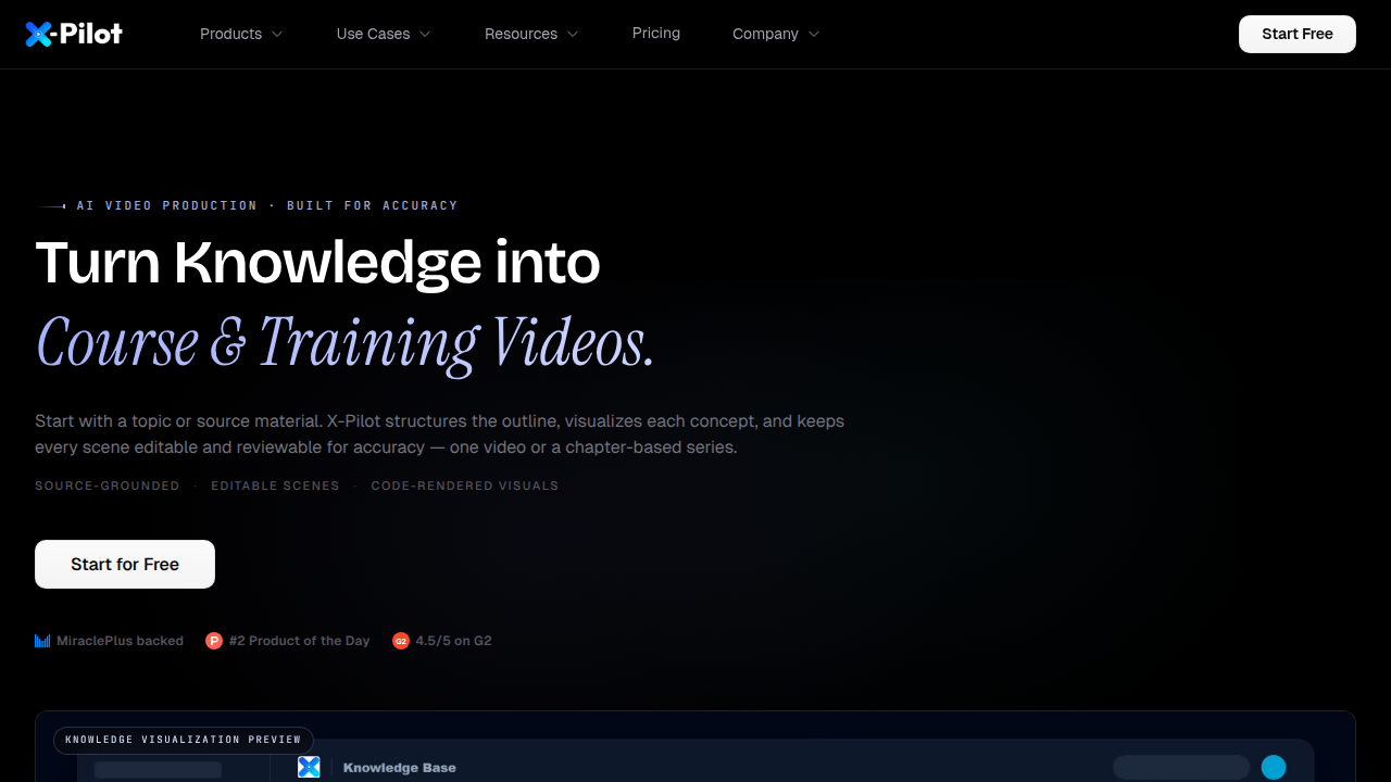 The X-Pilot AI website, representing a source for insights into AI trends in education and beyond.