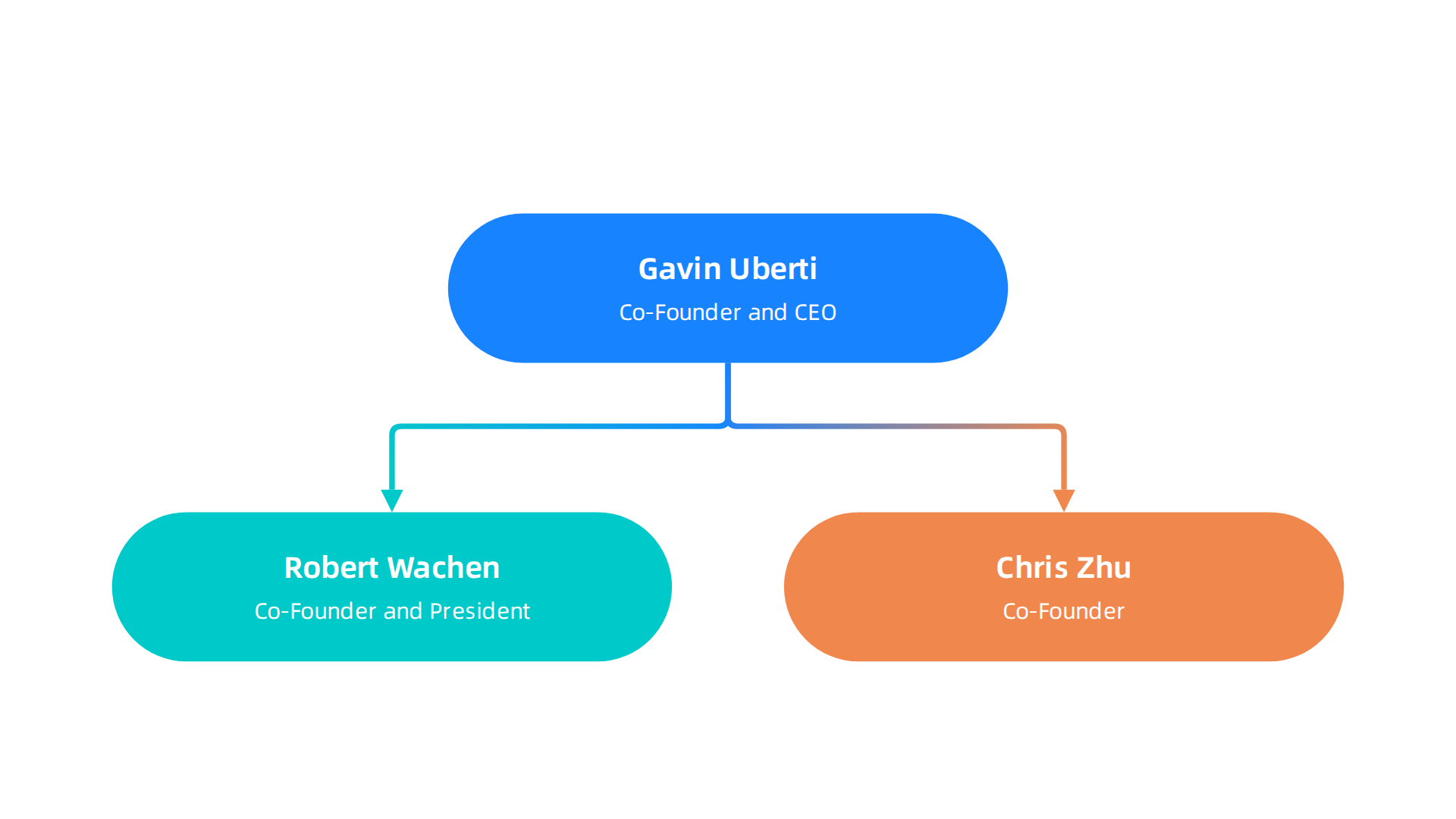 An infographic highlighting the key founders of Etched AI and their respective roles.